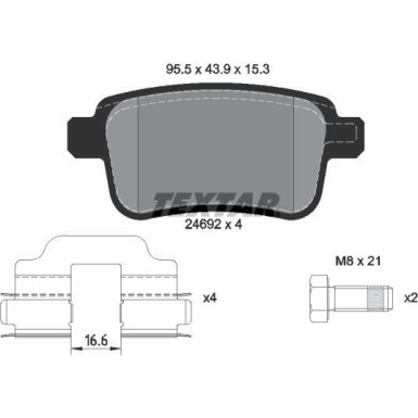 2469201 Bremsbelagsatz, Scheibenbremse