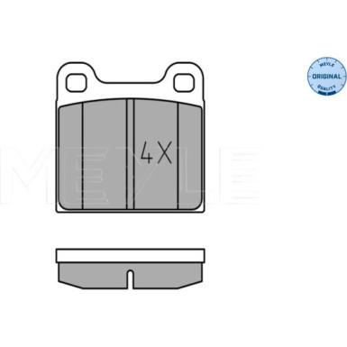 025 210 3515 Bremsbelagsatz, Scheibenbremse MEYLE-ORIGINAL: True to OE.