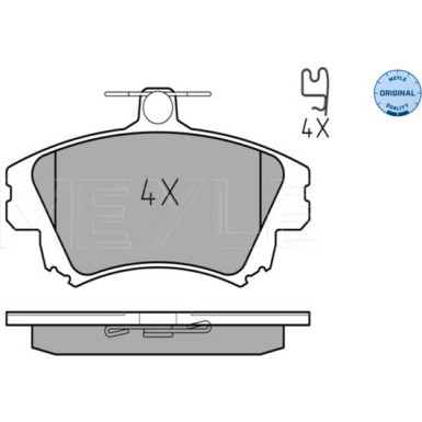 Meyle Bremsbelagsatz, Scheibenbremse MEYLE-ORIGINAL: True to OE 025 219 8317