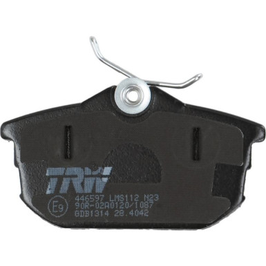 TRW | Bremsbelagsatz, Scheibenbremse | GDB1314