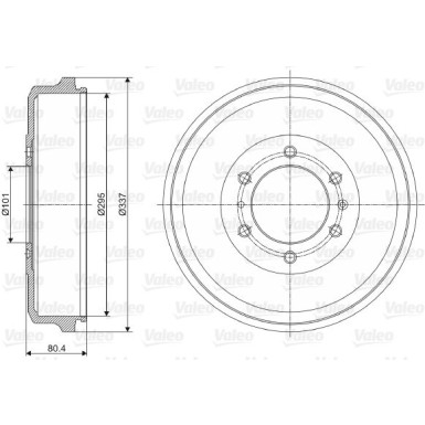Valeo | Bremstrommel | 237060
