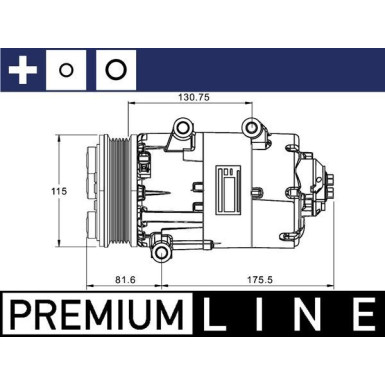 Mahle | Kompressor, Klimaanlage | ACP 1331 000P