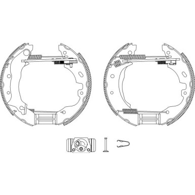 Hella | Bremsbackensatz | 8DB 355 004-091