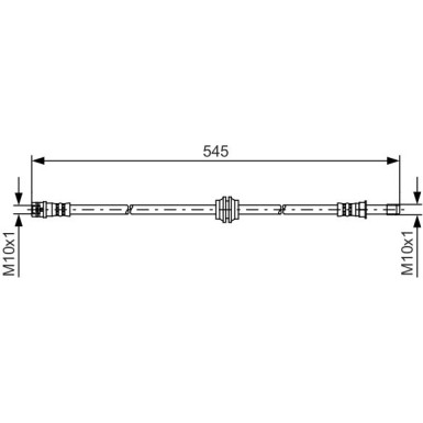 BOSCH | Bremsschlauch | 1 987 481 454