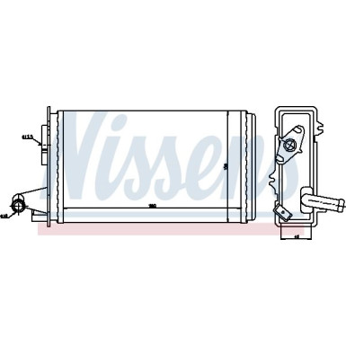 Nissens | Wärmetauscher, Innenraumheizung | 71438 Nissens | Wärmetauscher, Innenraumheizung | 71438