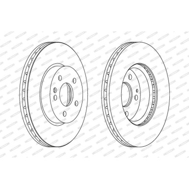 Ferodo Bremsscheibe PREMIER Coat+ disc DDF1203C