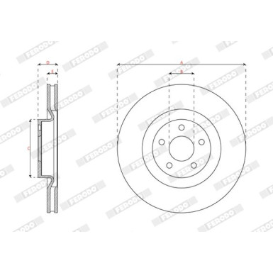 Ferodo | Bremsscheibe | DDF3111C
