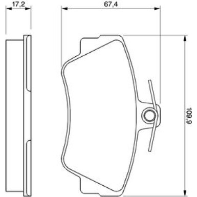 0 986 460 989 Bremsbelagsatz, Scheibenbremse