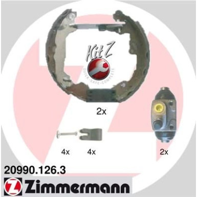 Zimmermann Bremsbackensatz KIT Z 20990.126.3