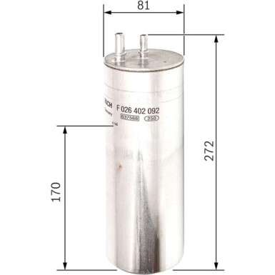 BOSCH | Kraftstofffilter | F 026 402 092