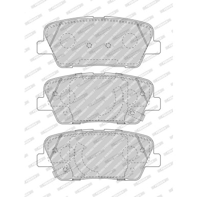 Ferodo Bremsbelagsatz, Scheibenbremse FUSE+ Technology FDB5048