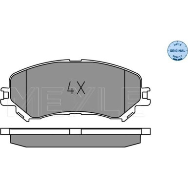 025 223 4719 Bremsbelagsatz, Scheibenbremse MEYLE-ORIGINAL: True to OE.