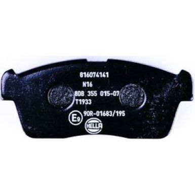 Hella | Bremsbelagsatz, Scheibenbremse | 8DB 355 015-071