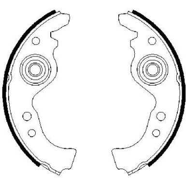 0 986 487 030 Bremsbackensatz