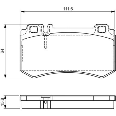 0 986 494 356 Bremsbelagsatz, Scheibenbremse