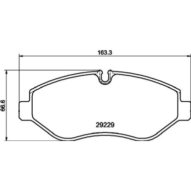 Hella | Bremsbelagsatz, Scheibenbremse | 8DB 355 005-511