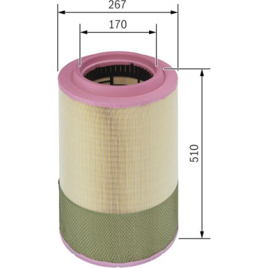 BOSCH F 026 400 068 Luftfilter