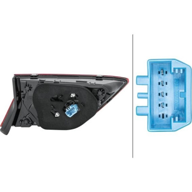 Hella 2 x HELLA Heckleuchte 2SA 012 522-101