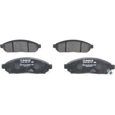 BOSCH | Bremsbelagsatz, Scheibenbremse | 0 986 494 151