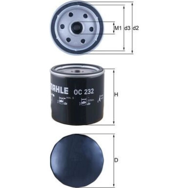 OC 232 Ölfilter OC 232 Ölfilter