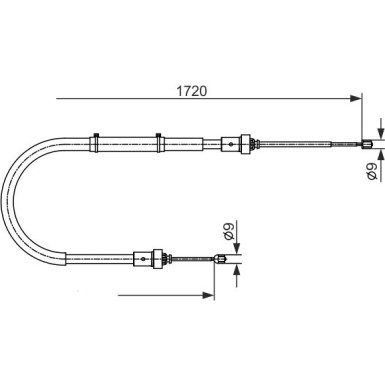 1 987 482 411 Seilzug, Feststellbremse