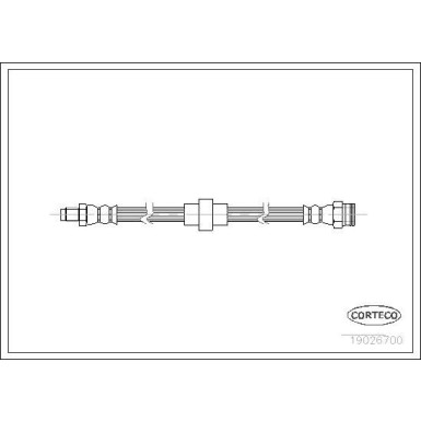 Corteco | Bremsschlauch | 19026700