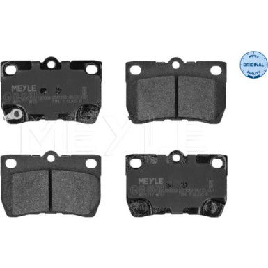 025 243 2317 Bremsbelagsatz, Scheibenbremse MEYLE-ORIGINAL: True to OE.