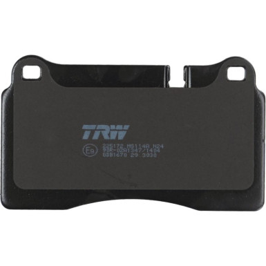 TRW | Bremsbelagsatz, Scheibenbremse | GDB1670