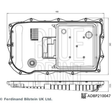 Blue Print | Hydraulikfilter, Automatikgetriebe | ADBP210047 Blue Print | Hydraulikfilter, Automatikgetriebe | ADBP210047