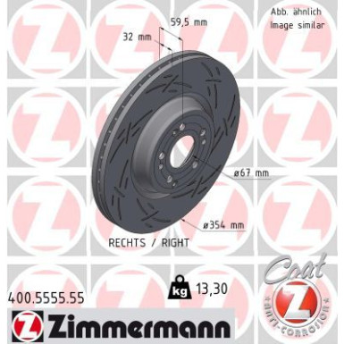 Zimmermann | Bremsscheibe | 400.5555.55