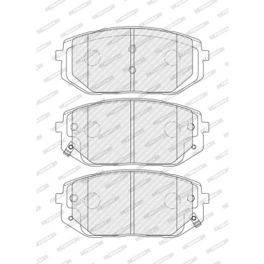 FDB5445 Bremsbelagsatz, Scheibenbremse PREMIER ECO FRICTION