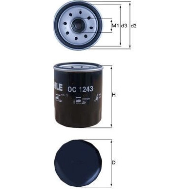 OC 1243 Ölfilter