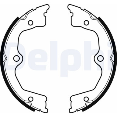 Delphi | Bremsbackensatz, Feststellbremse | LS2033