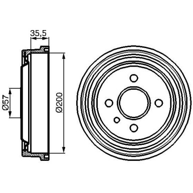 0 986 477 021 Bremstrommel