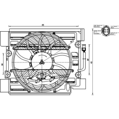 ACF 23 000S Lüfter, Klimakondensator BEHR