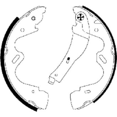 91065100 Bremsbackensatz