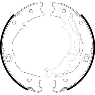 8DA 355 051-121 Bremsbackensatz, Feststellbremse