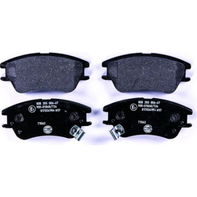 Hella | Bremsbelagsatz, Scheibenbremse | 8DB 355 006-671