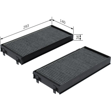 BOSCH 1 987 432 419 Innenraumfilter BOSCH 1 987 432 419 Innenraumfilter