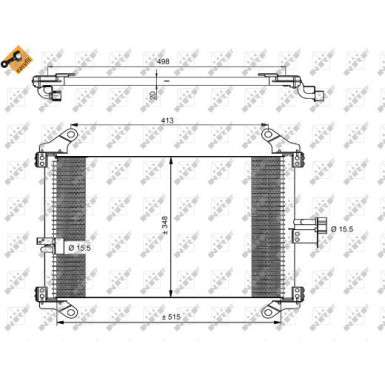 35494 Kondensator, Klimaanlage EASY FIT