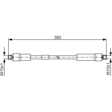 BOSCH | Bremsschlauch | 1 987 481 324