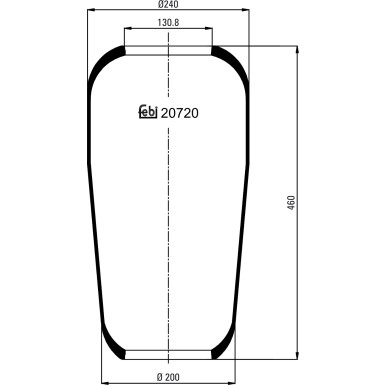FEBI BILSTEIN 20720 Federbalg, Luftfederung