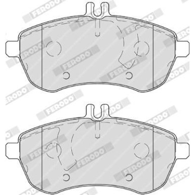 Ferodo Bremsbelagsatz, Scheibenbremse FUSE+ Technology FDB4199