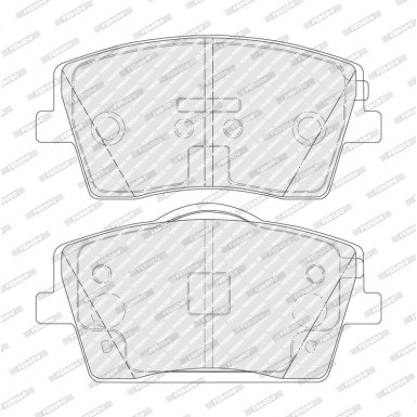 Ferodo | Bremsbelagsatz, Scheibenbremse | FDB5277