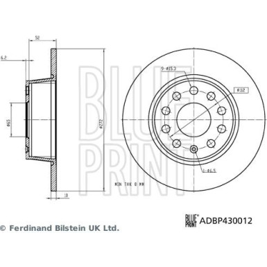 Blue Print | Bremsscheibe | ADBP430012