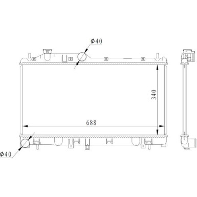 59116 Kühler, Motorkühlung 59116 Kühler, Motorkühlung
