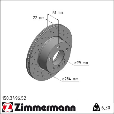150.3496.52 Bremsscheibe SPORT Z