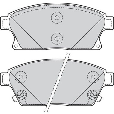 Valeo Bremsbelagsatz, Scheibenbremse 601705