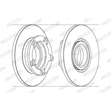 Ferodo | Bremsscheibe | DDF1573-1