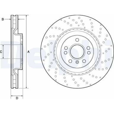 Delphi | Bremsscheibe | BG9149C